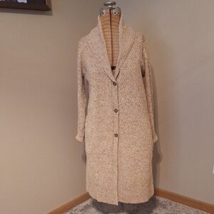 Cupio Women's Tan Knit Cardigan Coat